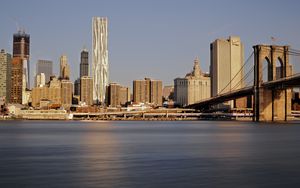 Preview wallpaper city, buildings, coast, metropolis, new york