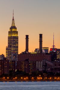 Preview wallpaper city, buildings, coast, metropolis, new york, architecture
