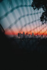 Preview wallpaper city, buildings, dusk, dark, overview