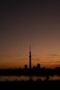 Preview wallpaper city, buildings, dusk, dark, panorama