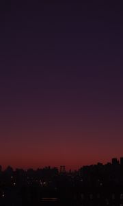 Preview wallpaper city, buildings, evening, dark