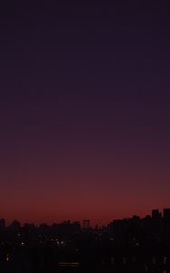 Preview wallpaper city, buildings, evening, dark
