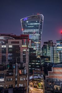 Preview wallpaper city, buildings, lights, architecture, night
