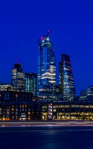 Preview wallpaper city, buildings, lights, night