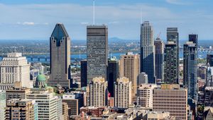 Preview wallpaper city, buildings, metropolis, aerial view