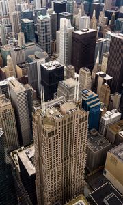 Preview wallpaper city, buildings, metropolis, aerial view, architecture