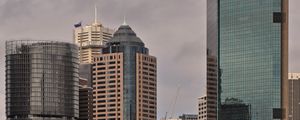 Preview wallpaper city, buildings, river, water