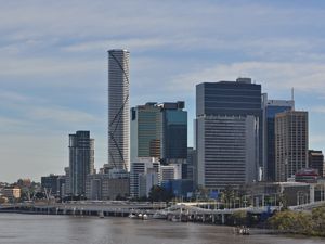 Preview wallpaper city, buildings, river, water, boat