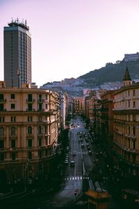Preview wallpaper city, buildings, road, aerial view