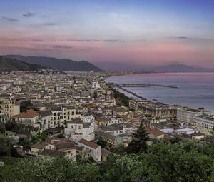 Preview wallpaper city, buildings, roofs, coast, italy