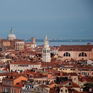 Preview wallpaper city, buildings, roofs, architecture, old, aerial view