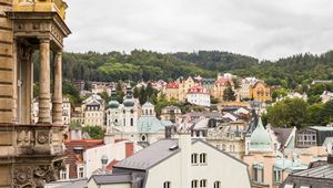 Preview wallpaper city, buildings, roofs, aerial view, architecture