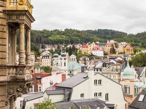 Preview wallpaper city, buildings, roofs, aerial view, architecture