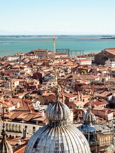 Preview wallpaper city, buildings, roofs, old, venice, italy