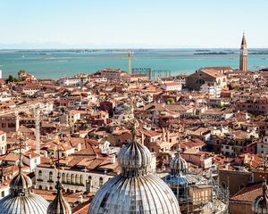 Preview wallpaper city, buildings, roofs, old, venice, italy