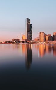 Preview wallpaper city, buildings, skyscraper, architecture, reflection