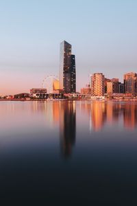 Preview wallpaper city, buildings, skyscraper, architecture, reflection