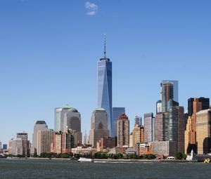 Preview wallpaper city, buildings, skyscraper, tower, coast