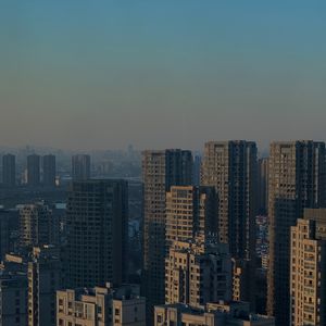 Preview wallpaper city, buildings, skyscrapers, aerial view