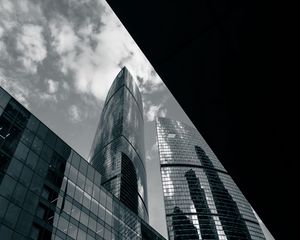 Preview wallpaper city, buildings, skyscrapers, architecture, glass