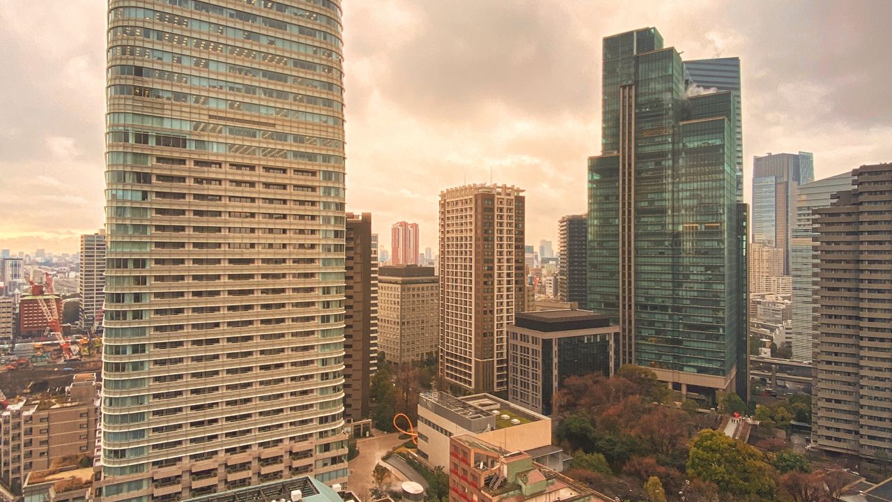 Wallpaper city, buildings, skyscrapers, aerial view, tokyo, japan