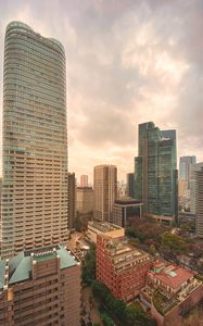 Preview wallpaper city, buildings, skyscrapers, aerial view, tokyo, japan