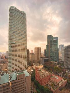 Preview wallpaper city, buildings, skyscrapers, aerial view, tokyo, japan