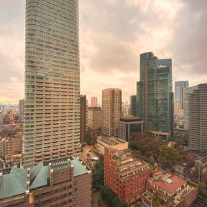 Preview wallpaper city, buildings, skyscrapers, aerial view, tokyo, japan