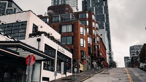 Preview wallpaper city, buildings, street, architecture, road