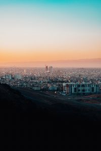 Preview wallpaper city, buildings, sunset, mashhad, iran