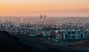 Preview wallpaper city, buildings, sunset, mashhad, iran