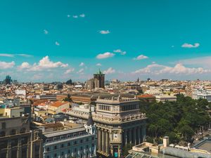 Preview wallpaper city, buildings, top view