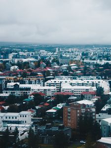 Preview wallpaper city, buildings, top view