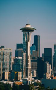 Preview wallpaper city, buildings, tower, skyscrapers, architecture, seattle, usa