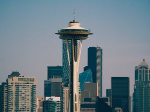 Preview wallpaper city, buildings, tower, skyscrapers, architecture, seattle, usa