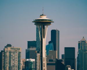 Preview wallpaper city, buildings, tower, skyscrapers, architecture, seattle, usa