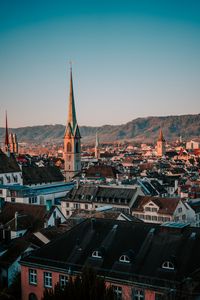 Preview wallpaper city, buildings, tower, architecture, aerial view