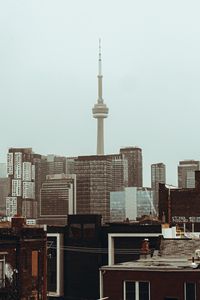 Preview wallpaper city, buildings, tower, architecture
