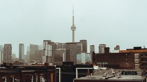 Preview wallpaper city, buildings, tower, architecture