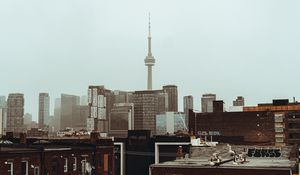 Preview wallpaper city, buildings, tower, architecture