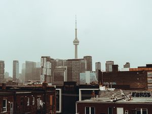 Preview wallpaper city, buildings, tower, architecture