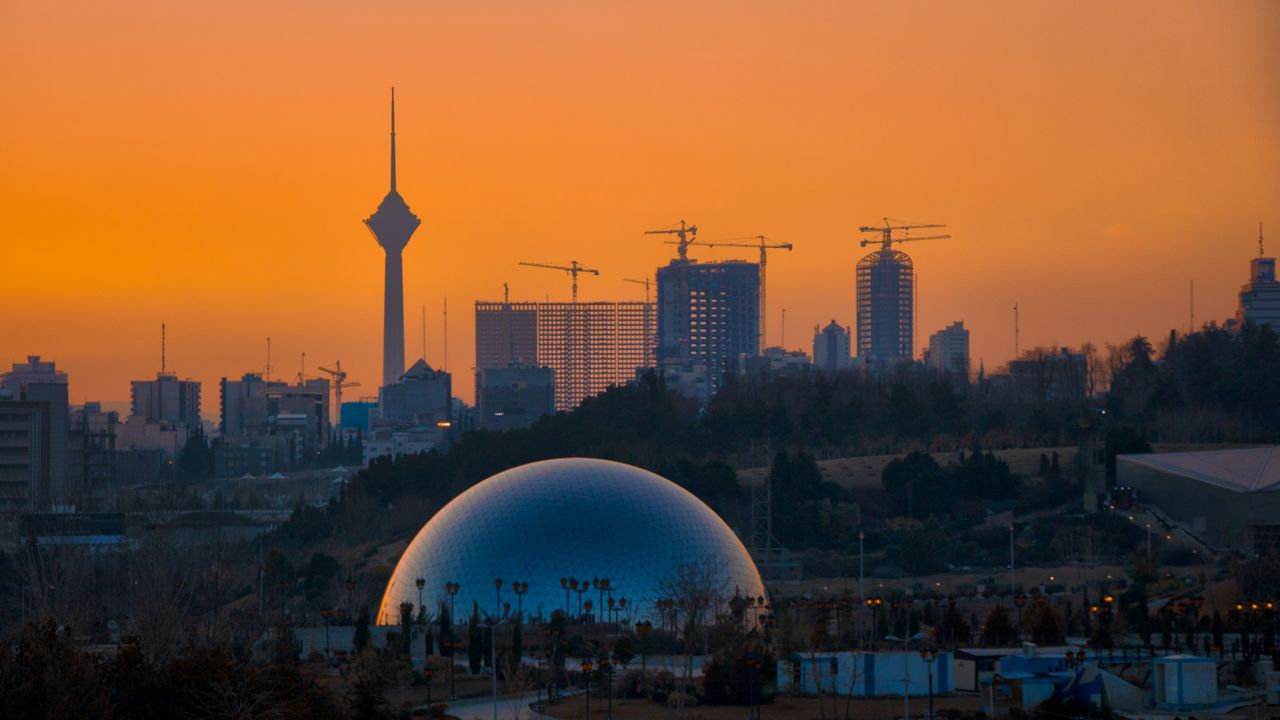 Wallpaper city, buildings, tower, architecture, twilight