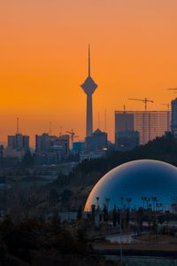 Preview wallpaper city, buildings, tower, architecture, twilight
