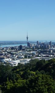 Preview wallpaper city, buildings, tower, aerial view, cityscape