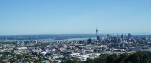 Preview wallpaper city, buildings, tower, aerial view, cityscape