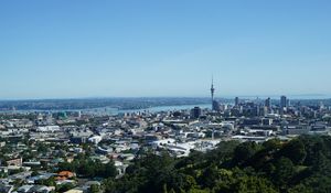 Preview wallpaper city, buildings, tower, aerial view, cityscape