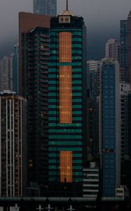 Preview wallpaper city, buildings, twilight, architecture