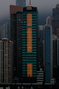 Preview wallpaper city, buildings, twilight, architecture