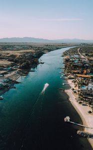 Preview wallpaper city, buildings, water, coast, usa, california