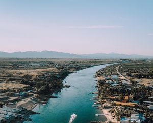 Preview wallpaper city, buildings, water, coast, usa, california